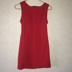 Red mini dress